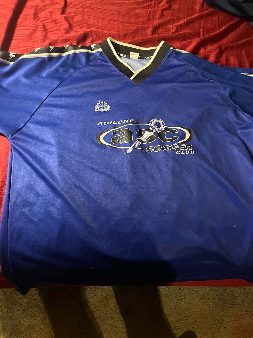 Vintage Kappa Abilene Soccer Club Jersey #13 Blue